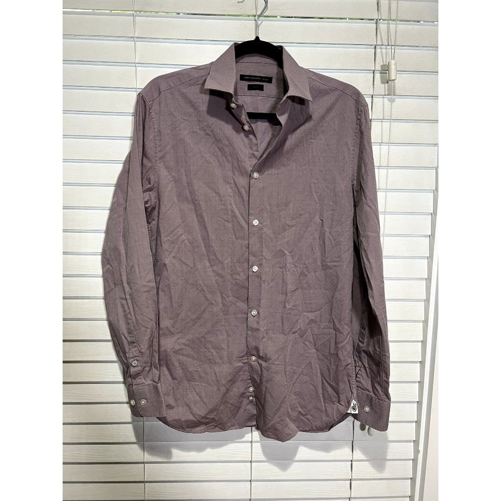 John Varvatos Long Sleeve Button Up Dress Shirt - Size - 14.5